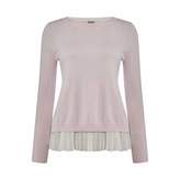 Thumbnail for your product : Marella Gel long sleeve jumper with chiffon layer