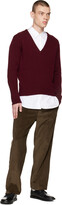 Thumbnail for your product : Husbands Brown High-Rise Trousers