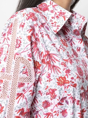 Patou Floral-Print Long-Sleeved Shirt
