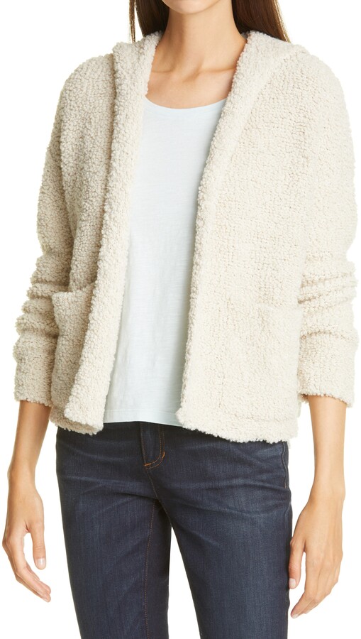 eileen fisher hooded cardigan