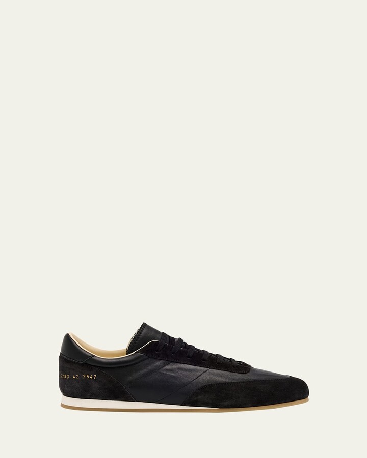 Common Projects Men's Leather and Suede Runner Sneakers