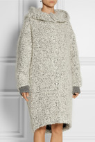 Thumbnail for your product : Stella McCartney Hooded mohair and wool-blend bouclé coat