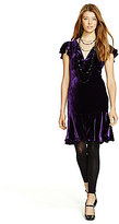 Thumbnail for your product : Polo Ralph Lauren Velvet Flutter-Sleeve Dress