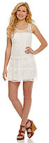 Thumbnail for your product : Sequin Hearts Tiered Lace Babydoll Dress