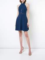 Thumbnail for your product : Aidan Mattox lace insert halterneck dress