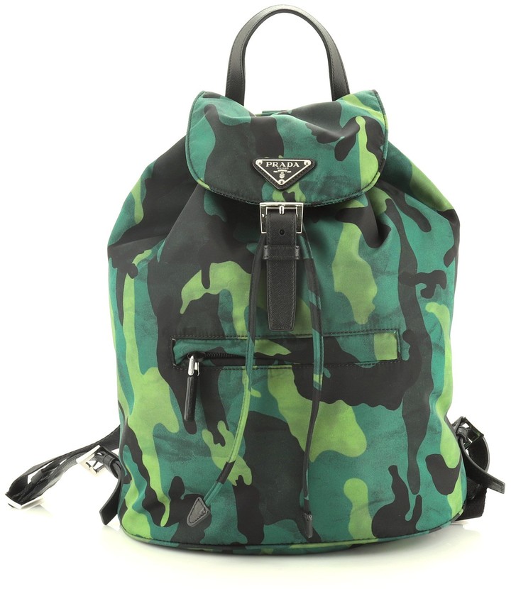 Prada Camouflage Backpack Tessuto 
