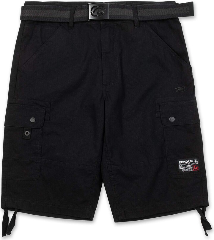Ecko Unlimited Cargo Shorts for Men - Ripstop Mens Cargo Short with Belt  and Drawstrings - ShopStyle