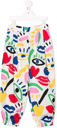 Stella McCartney Kids Face Printed Trousers