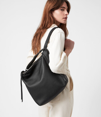 AllSaints Kita Small Leather Backpack | Size One Size | Black - ShopStyle
