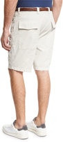Thumbnail for your product : Brunello Cucinelli Cotton Cargo Shorts, Neutral