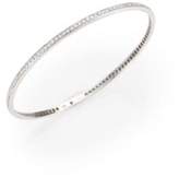 Thumbnail for your product : Roberto Coin Diamond & 18K White Gold Bangle Bracelet