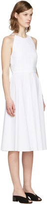 Rosetta Getty White Poplin Halter Dress
