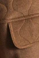 Thumbnail for your product : See by Chloe Quilted Wool-blend Felt Hooded Cape