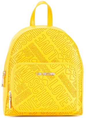 Love Moschino logo print backpack - women - Polyurethane - One Size