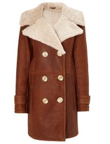 Thumbnail for your product : Dlux Tan Nappa Shearling Coat