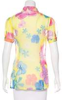 Thumbnail for your product : Versus Short Sleeve Silk Top