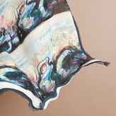 Thumbnail for your product : Burberry Reclining Figure: Bunched Print Cashmere Scarf
