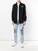Thumbnail for your product : Marcelo Burlon County of Milan Snakes biker jeans