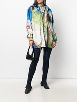 Thumbnail for your product : Ottolinger Julien Nguyen print oversized shirt