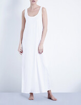 Thumbnail for your product : Hanro White Deluxe Cotton-Jersey Nightdress, Size: XS