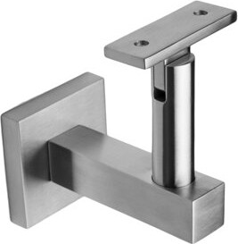 Linnea Concrete Mount Handrail Bracket with Square Rose and Flat Plate