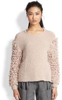Thumbnail for your product : Thakoon Loop Fringe Wool Pullover