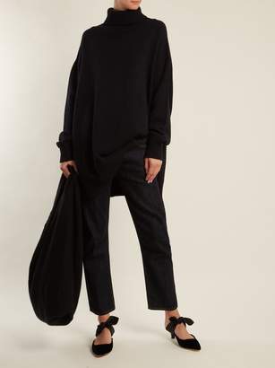 The Row Bindle Ribbed Knit Shoulder Bag - Womens - Black