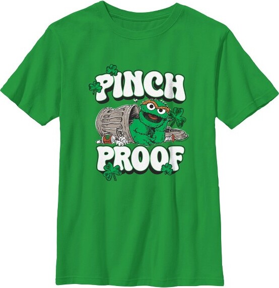 Sesame Street Boy'sSesameStreetPinchProofT-Shirt-KellyGreen-Small