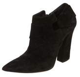 Thumbnail for your product : Casadei Suede Pointed-Toe Ankle Boots