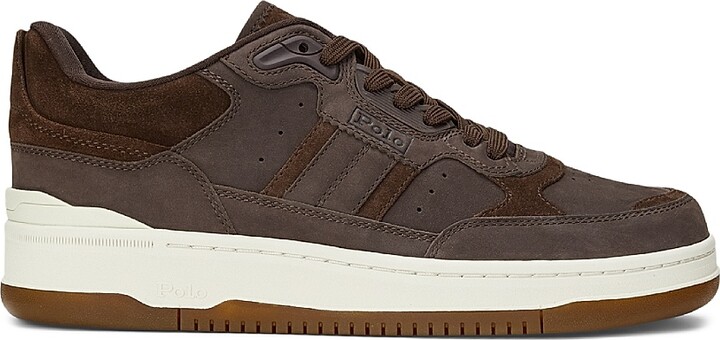 Men's Masters Sport Leather Sneakers - Dark Brown - Size 13