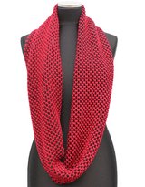 Thumbnail for your product : La Fiorentina Black/Red Knit Infinity Muffler