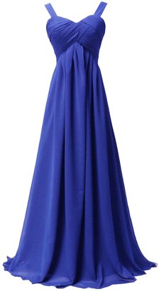 Azbro Women's Empire Waist Ball Gown Prom Bridesmaid Maxi Dress, XXL