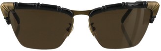 Gucci Eyewear Bamboo Effect Cat Eye Sunglasses