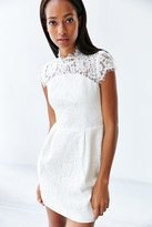 Thumbnail for your product : Keepsake Run The World Lace-Top Shift Dress