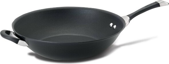 Circulon CirculonSymmetry14"OpenStirFrywithHelperHandle:NonstickHardAnodizedWok,Dishwasher-Safe,InductionCompatible