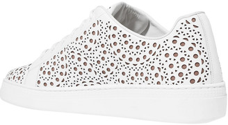 Alaia Laser-cut Leather Sneakers