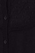 Thumbnail for your product : RED Valentino Point D'esprit-paneled Wool Cardigan
