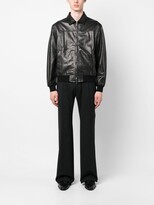 Thumbnail for your product : Salvatore Santoro Zip-Up Leather Shirt Jacket