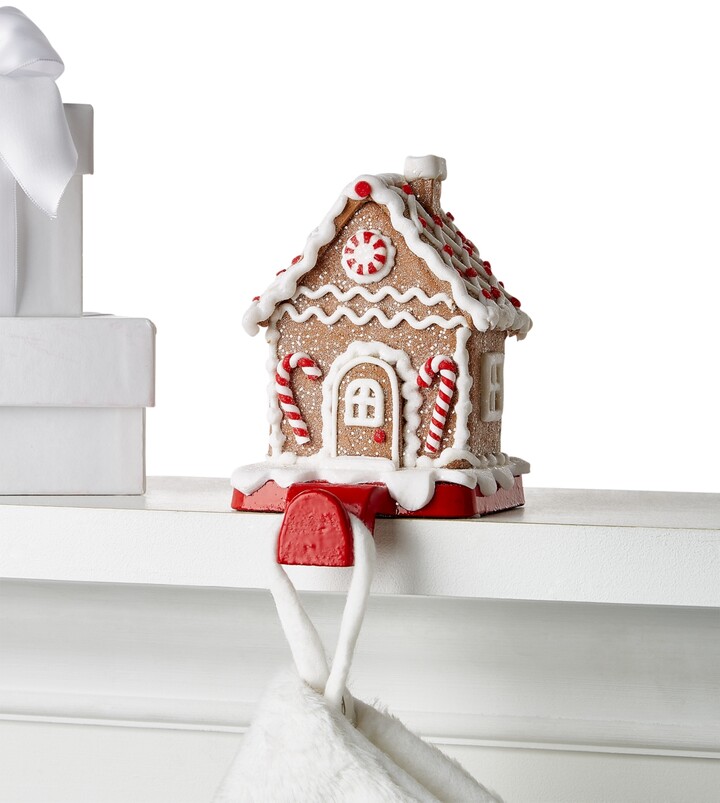 Holiday Lane Christmas Cheer Gingerbread House Stocking Holder, Created for Macy's