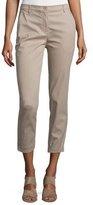 Thumbnail for your product : Eileen Fisher Slim-Fit Cropped Trousers, Mocha, Plus Size