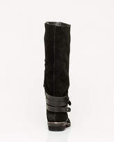 Thumbnail for your product : Le Château Suede Almond-Toe Boot
