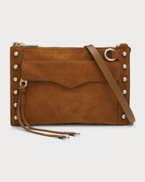 Thumbnail for your product : Rebecca Minkoff Mab Studded Suede Crossbody Bag