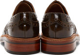 Thumbnail for your product : Grenson Brown Leather Shortwing Archie Brogues