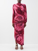 Thumbnail for your product : Johanna Ortiz Sunny Disposition Detachable-sleeve Tie-dye Dress