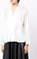 Thumbnail for your product : Paule Ka silk V-neck blouse