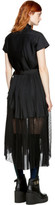 Thumbnail for your product : Sacai Black Pleated Shirt Dress