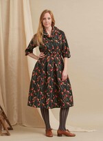 Thumbnail for your product : Palava - Ida - Forest Green Robin Dress - Organic Cotton