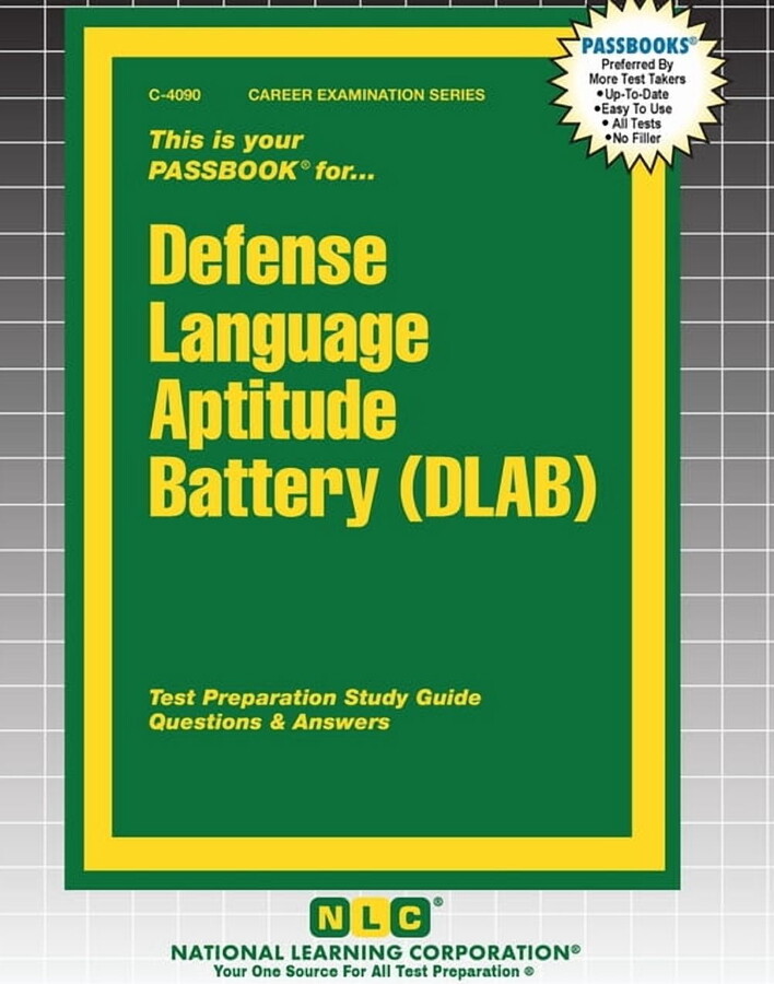 Career Examination Defense Language Aptitude Battery (DLAB), Book 4090, (Paperback)
