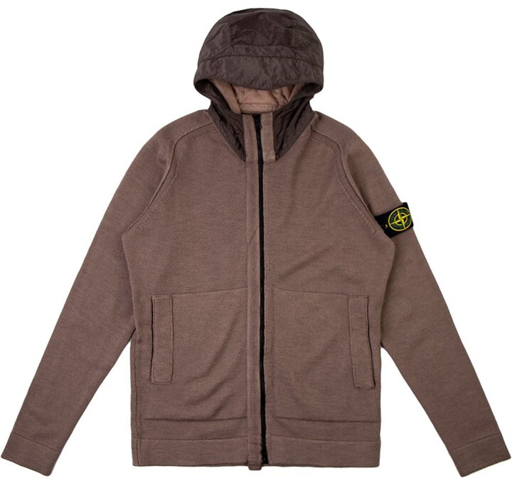 Stone Island Knitted Zip-Front Cardigan - ShopStyle