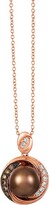 Thumbnail for your product : LeVian 14K Strawberry Gold®, 9-9.5MM Chocolate Pearls®, Nude Diamonds™ & Chocolate Diamonds® Pendant Necklace